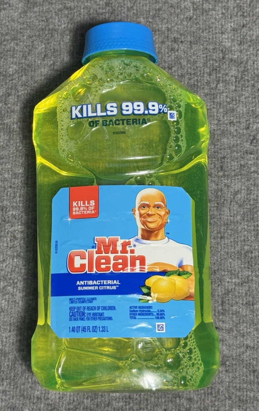Mr. Clean Antibacterial Multi-Purpose Cleaner Summer Citrus 45 fl OZ. NEW